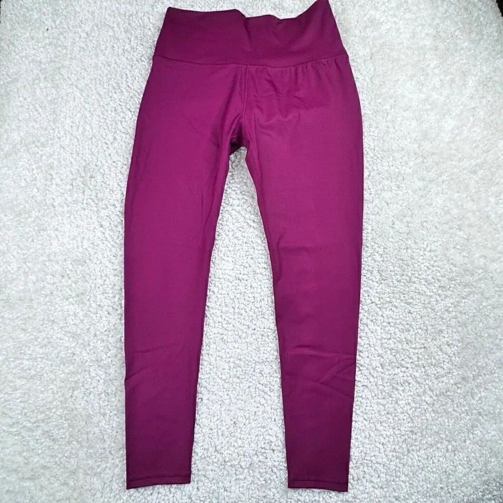 CALIA By Carrie Underwood Essential Shine Legging Berry Rich Medium NEW